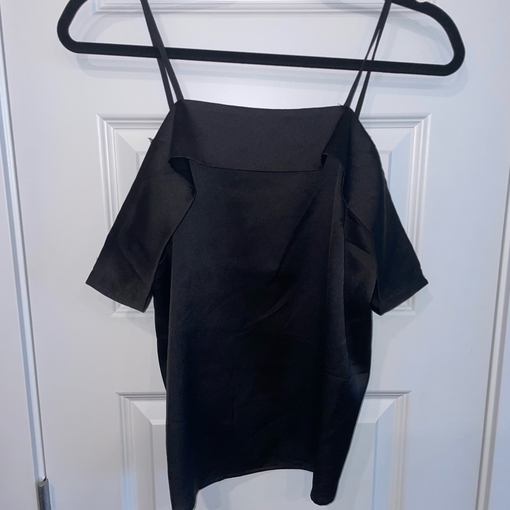 Off the Shoulder Satin Tank